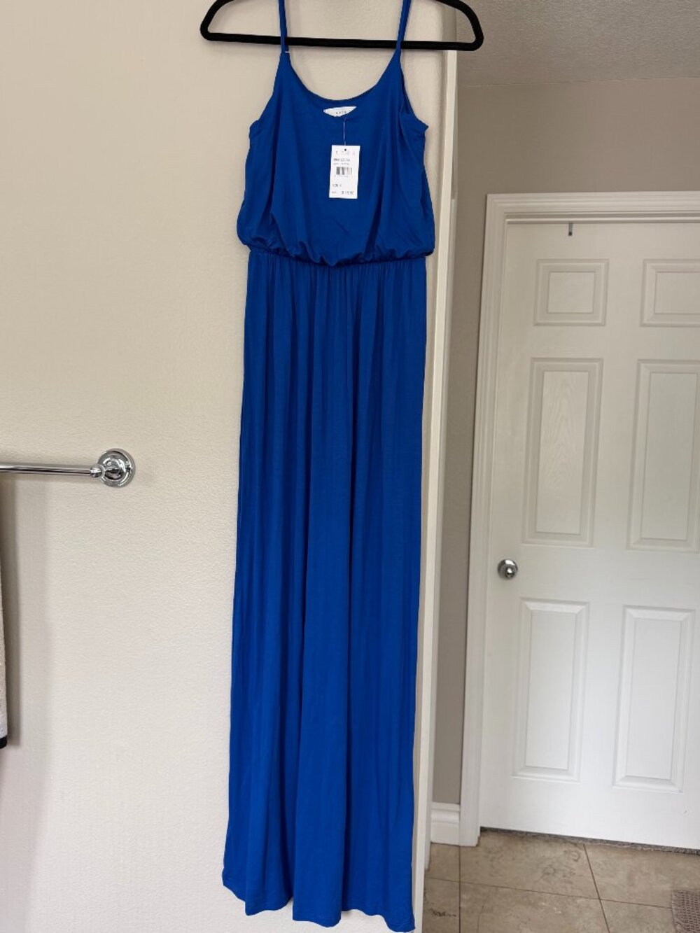 NWT - Lush Spaghetti Strap Maxi Dress - Royal Blue, Size S